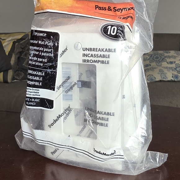 Other - 10 Pack - White Wall Plate - Unbreakable Design